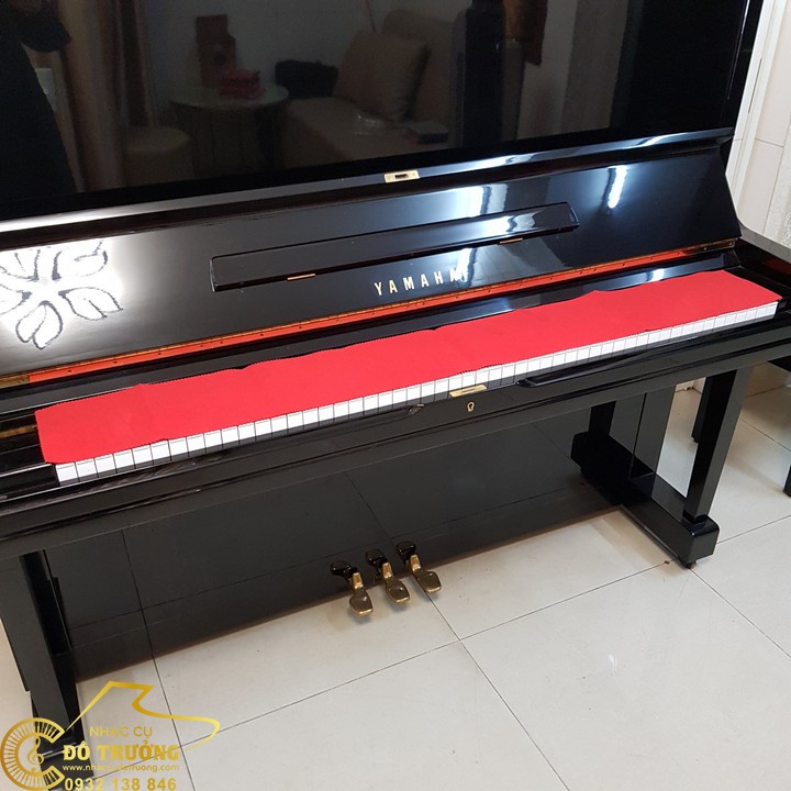 Khăn phủ phím đàn Piano đỏ đô mẫu trơn