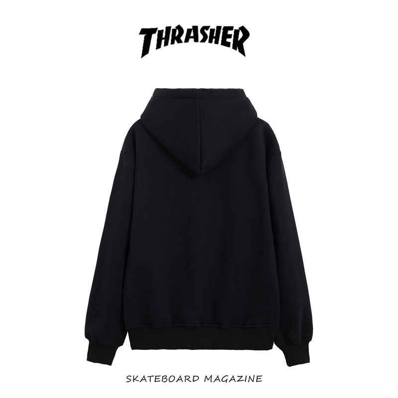 Áo Hoodie In Chữ Thrasher Cổ Điển Dễ Phối Đồ Cho Nam Và Nữ # Tw04