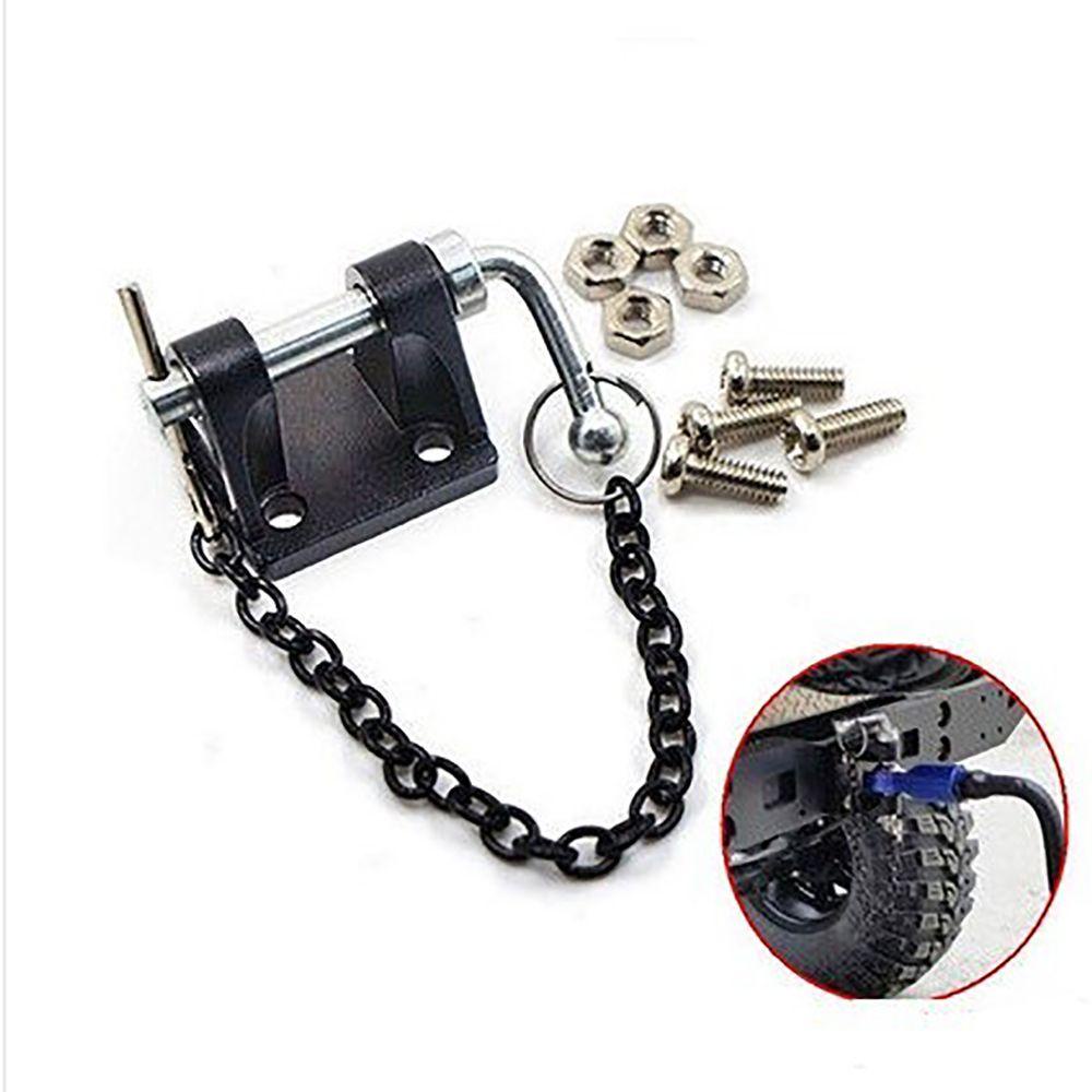 Bộ Móc Và Dây Xích Bằng Kim Loại Chất Lượng Cao Dành Cho Xe Điều Khiển Từ Xa T raxxas TRX4 TAMIYA CC01 D90 D110 1 / 10