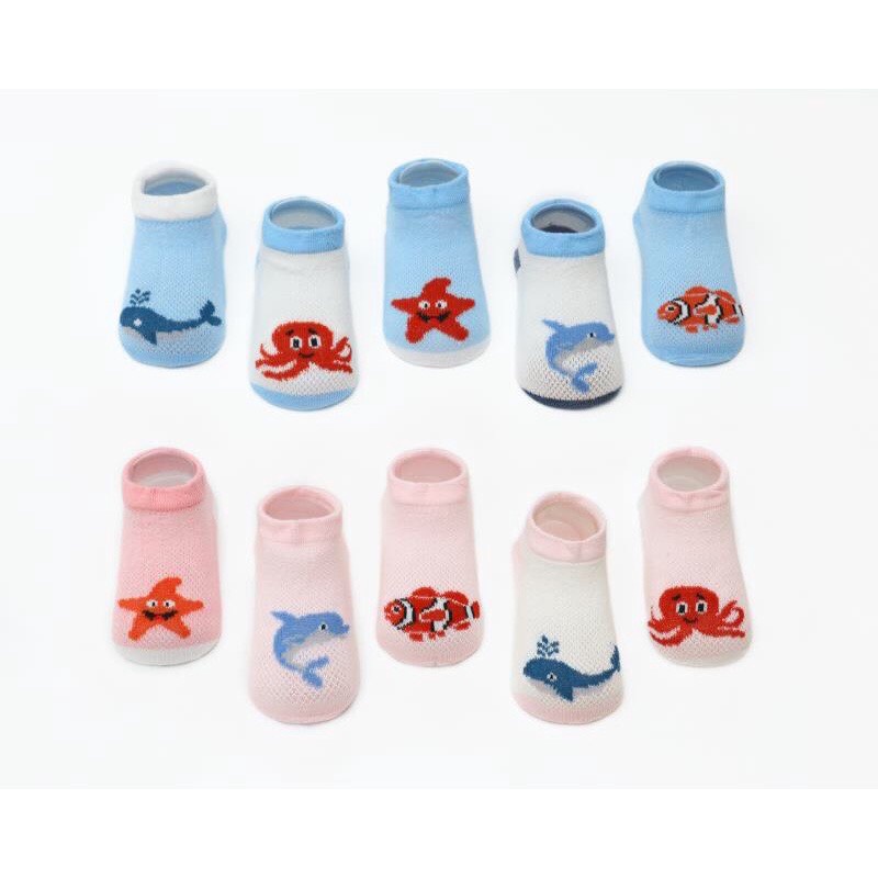 Sét 5 Đôi Tất Lưới Kids Socks -kiluta cho bé