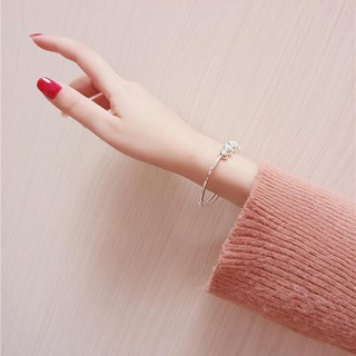 VÒng tay bạc 925 chuỗi hạt thời trang cá tính cho nữ