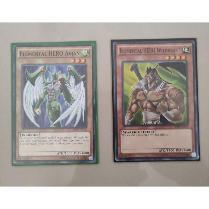 Combo bài Ỵugioh: Elemental hero Avian/Featherman và Elemental hero Wildheart/Wildman