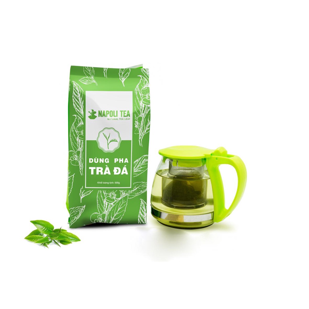 Trà Xanh Napoli Tây Nguyên Pha Trà Đá Túi 500g Vị Ngọt Thanh