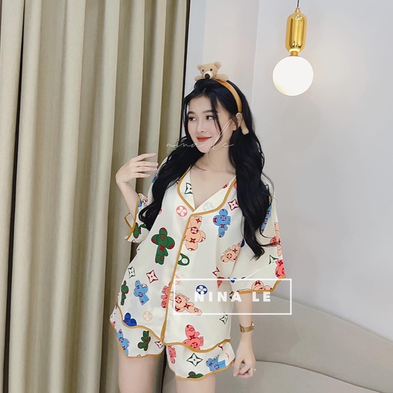 SET đồ bộ đùi viền sóng bèo - 22.Lystore