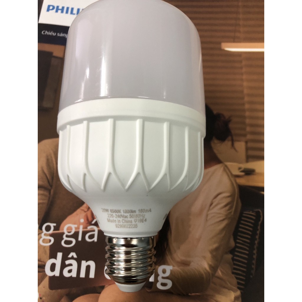 Bóng đèn led bulb trụ 20W giá cho 3 bóng