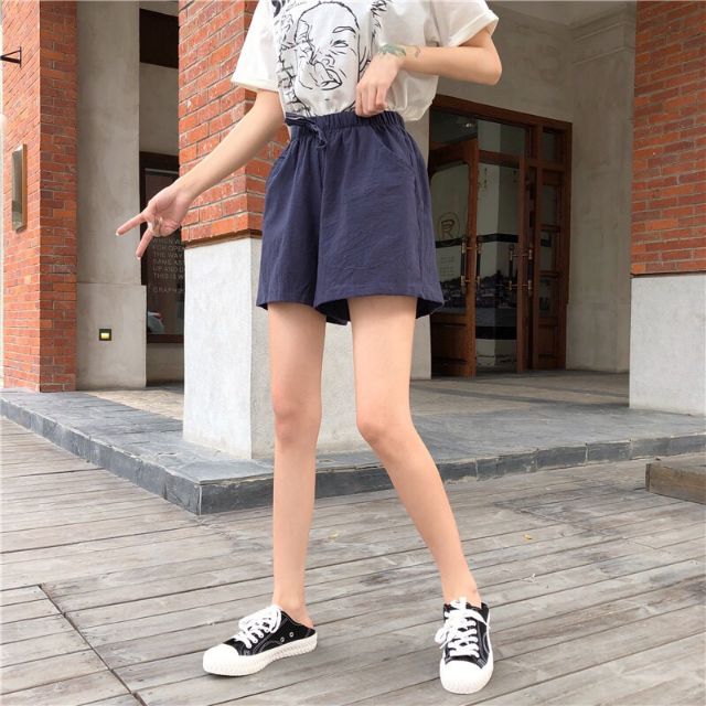 Quần đùi nữ chất liệu đũi ống rộng bigsize 40-80kg