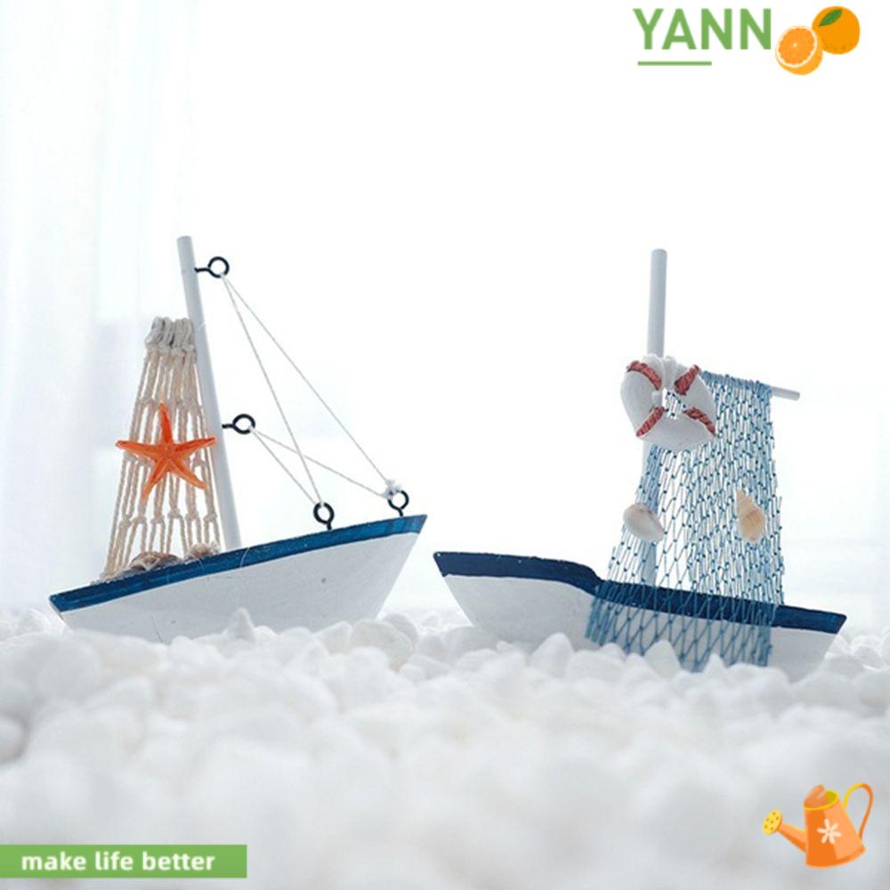 Mô Hình Thuyền Buồm Phong Cách Địa Trung Hải Cổ Điển Độc Đáo 1#