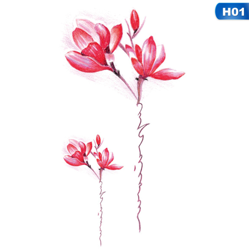 Hình Xăm Dán Hình Hoa Chống Thấm Nước