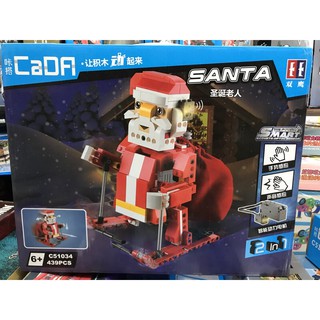 Đồ chơi xếp hình cada c51034 robot ông già noel