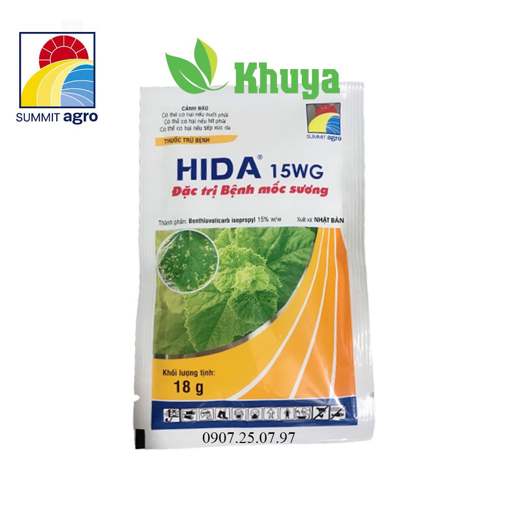 Thuốc trừ bệnh Hida 15WG 18gr chuyên Mốc Sương - Sương Mai