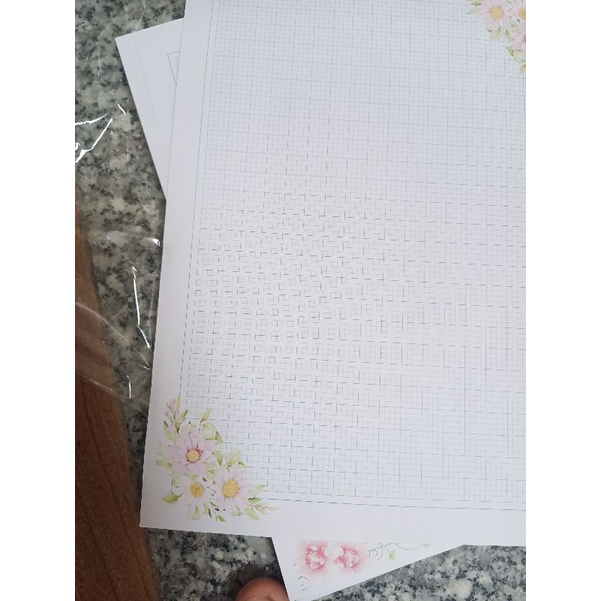 Giấy hoa viết chữ đẹp 10 tờ ôly