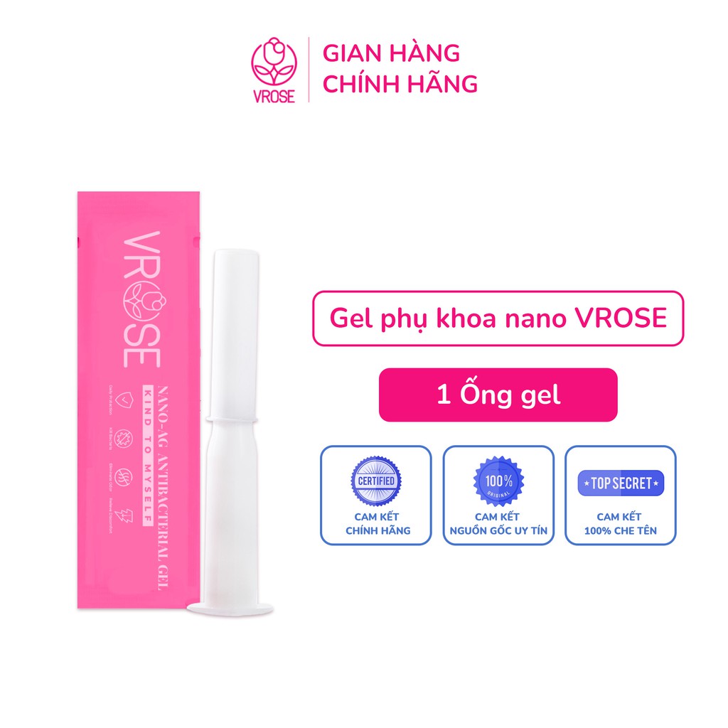 Lẻ 1 ống Gel phụ khoa nano Vrose