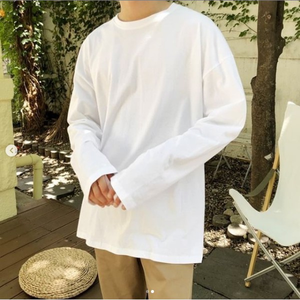 RYAN - Blank Long Sleeves Tee (trắng) | BigBuy360 - bigbuy360.vn