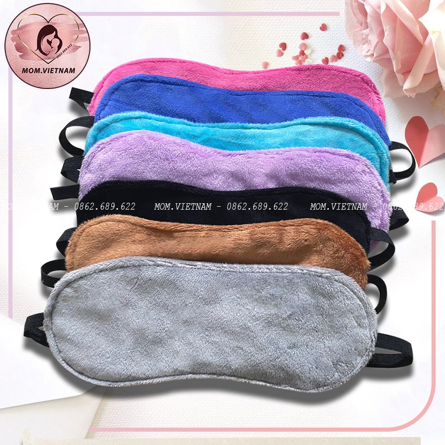 Bịt mắt ngủ, bịt mắt văn phòng, bịt mắt du lịch, vải nhung lụa mềm mịn cao cấp