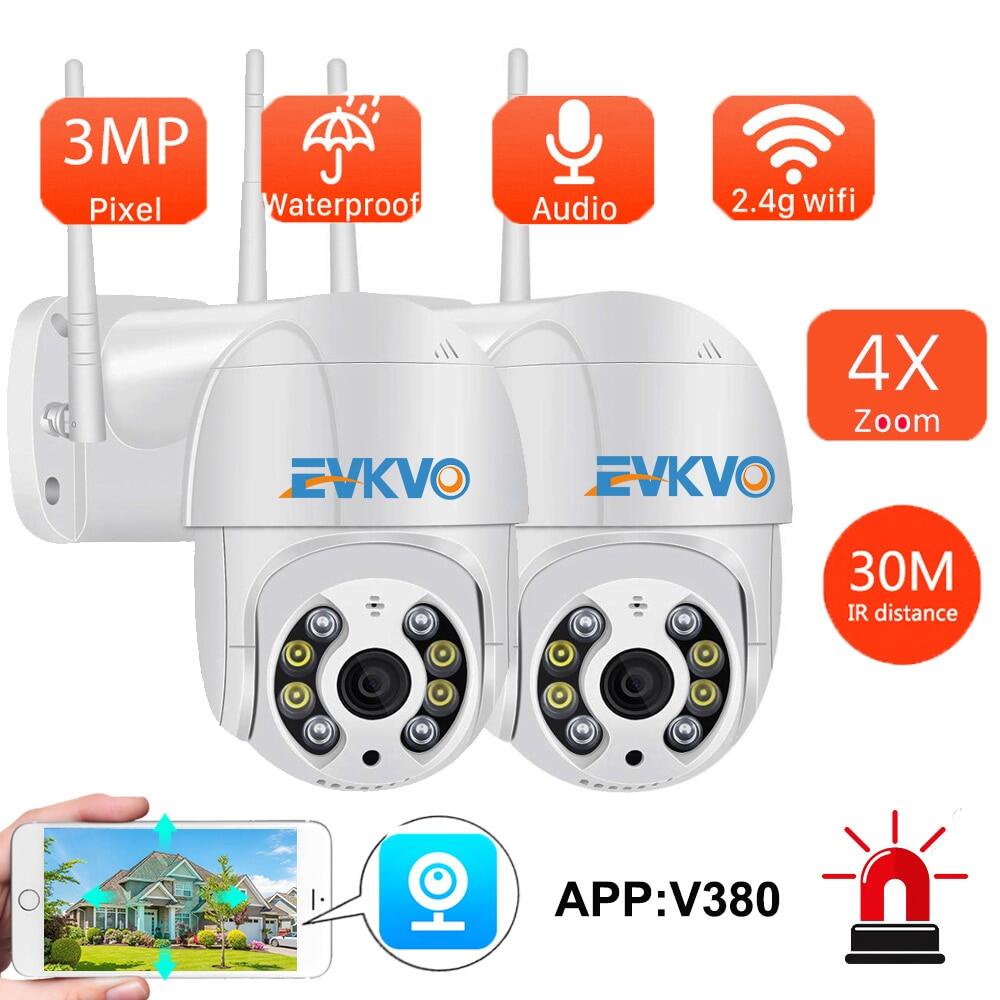 Camera PTZ WiFi Mini 3MP IP Âm Thanh Ngoài Trời Mây Onvif AI Theo Dõi Tự Động, Âm Thanh Đàm Thoại Lớn | BigBuy360 - bigbuy360.vn