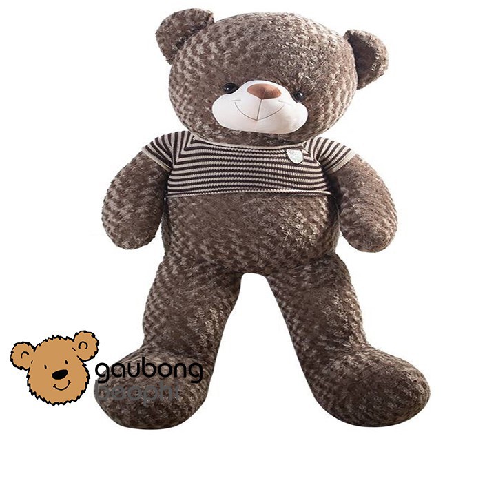 Gấu teddy áo len khổ vải 1m2 shop gấu bông béo phì