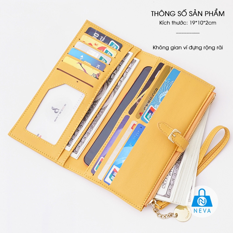 [Mã FAMAYWA2 giảm 10k đơn từ 50k] (HOT) Ví dài màu trơn thanh lịch dành cho nữ dự tiệc NEVA8294 | BigBuy360 - bigbuy360.vn