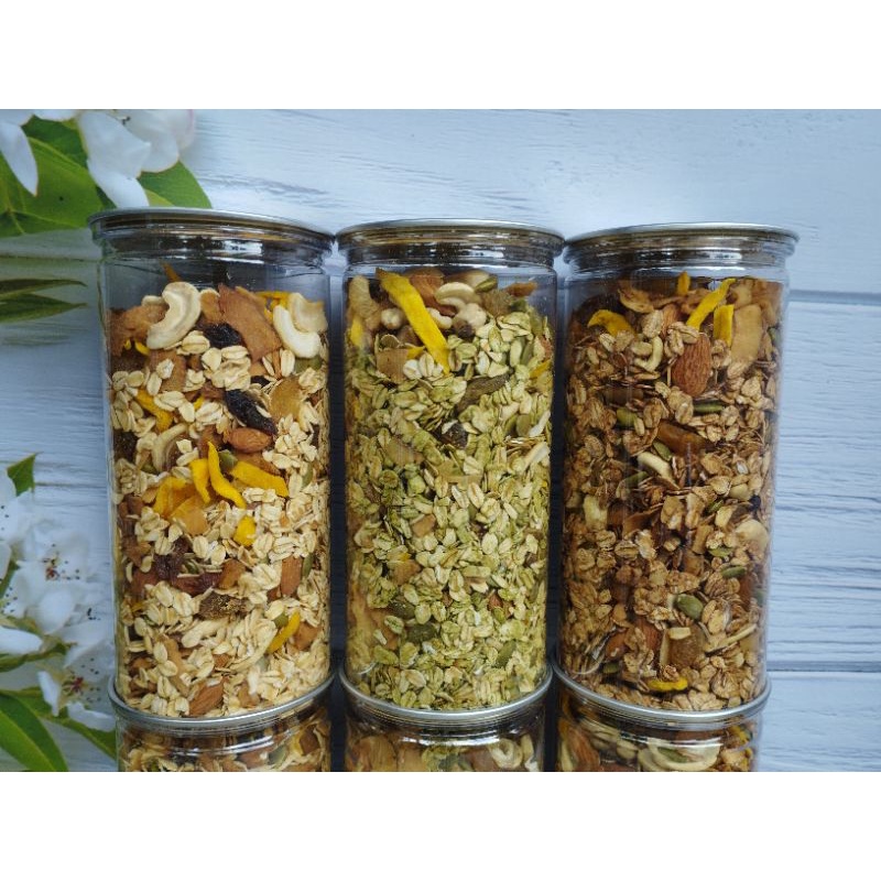 Granola Ăn Kiêng - Ngũ Cốc Ăn Kiêng Không Đường Nhiều Hạt 500g 50% yến mạch