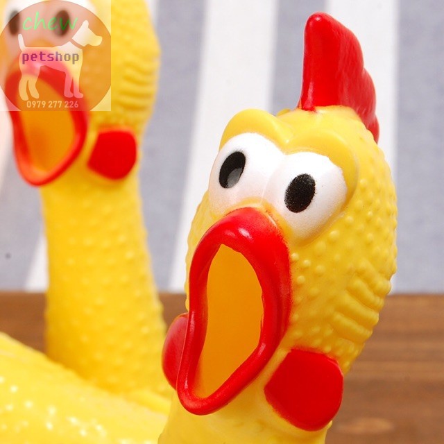 Đồ Chơi Gà Nhựa  dành cho chó mèo - Phụ kiện chó mèo Chew petshop