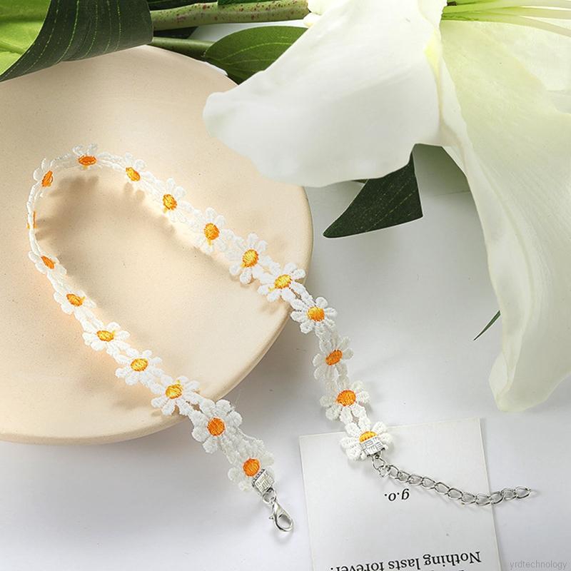 Vòng Cổ Hình Hoa Cúc Phong Cách Hàn Quốc Xinh Xắn