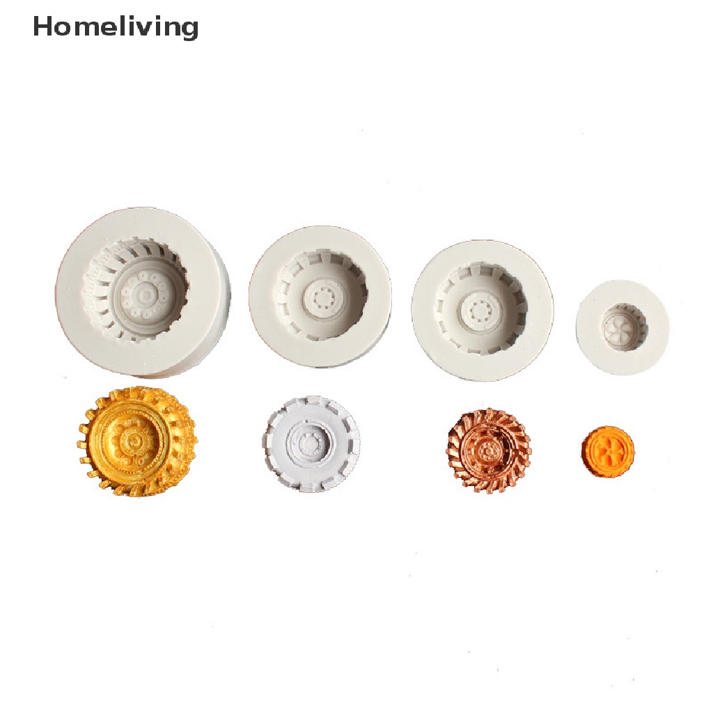 Khuôn Silicone Làm Bánh Hình Bánh Xe Độc Đáo Tiện Dụng