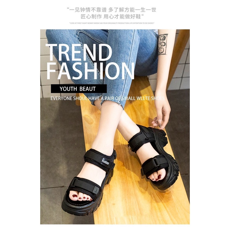 Giày Sandal Thể Thao Đế Mềm Dày Phong Cách Thời Trang Mùa Hè 2022 Chất Lượng Cao