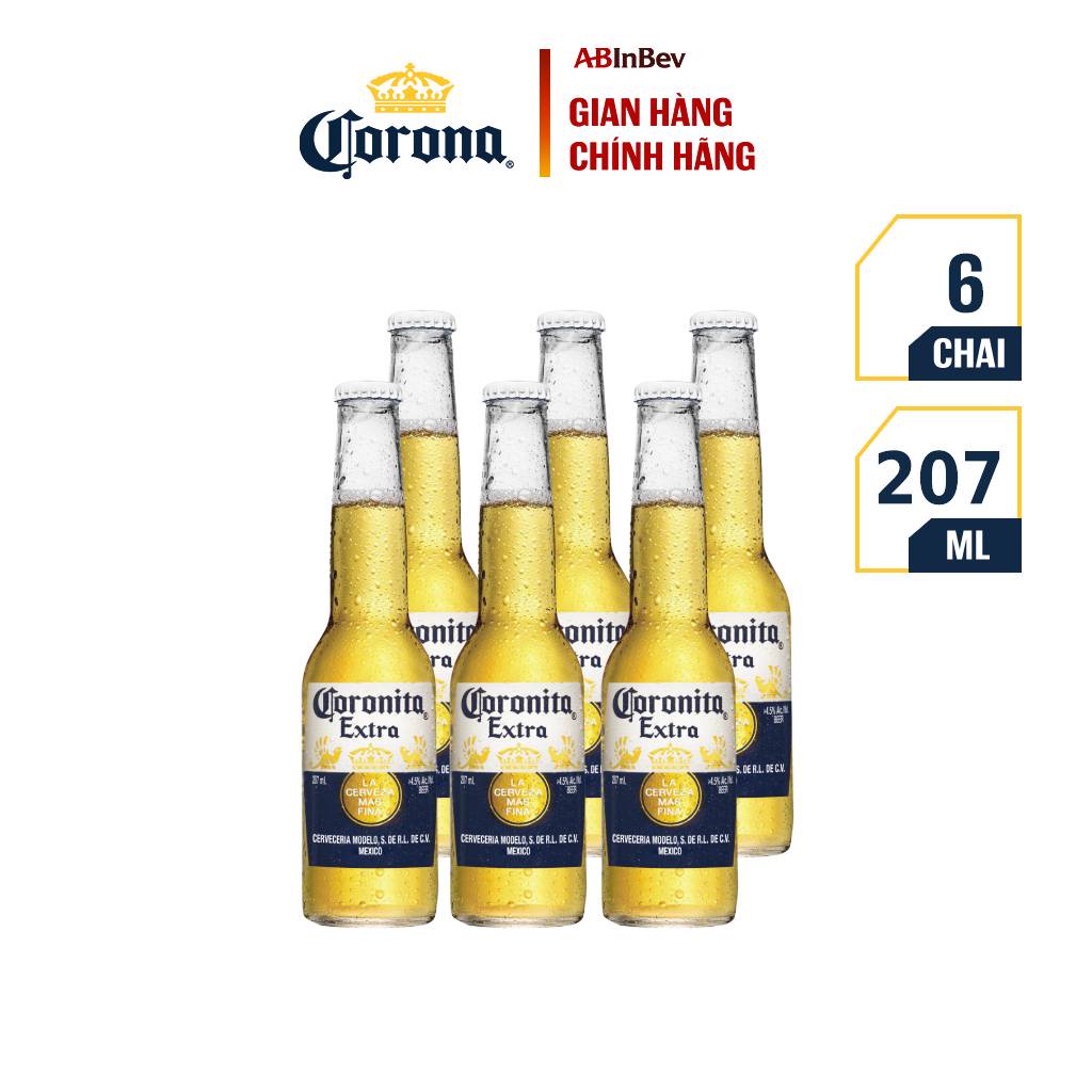 Bia Coronita Extra nhập khẩu lốc 6 chai (207ml/chai)