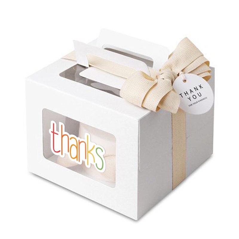 Cuộn 500 tem nhãn dán Sticker Thank you gấu thỏ dễ thương, khích lệ khen thưởng học tập cho bé với họa tiết đáng yêu