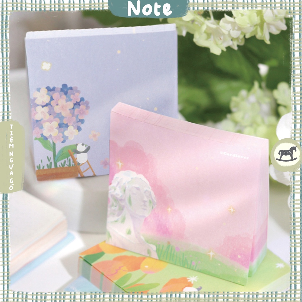 Tập 100 Note In The Dream Giấy Note Ghi Chú Cute Dễ Thương Trang Trí Bullet Journal - Tiệm Ngựa Gỗ