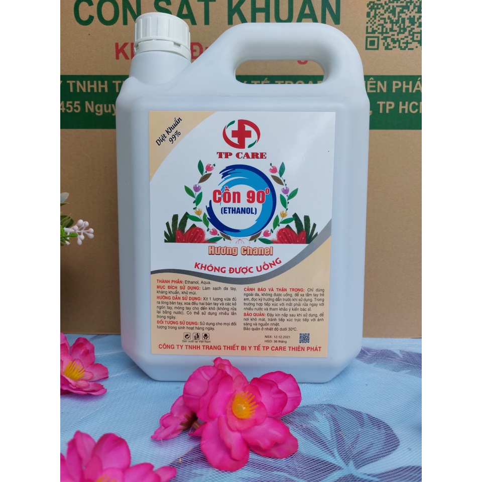 Cồn 90 độ 5 lít hương Nước Hoa