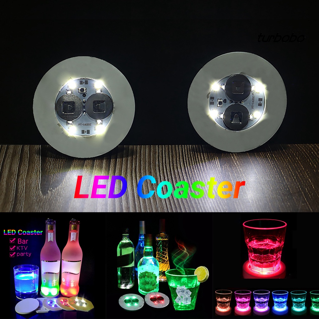 Đế Lót Ly Có Đèn LED Phát Sáng Chống Nước Trang Trí Quán Bar