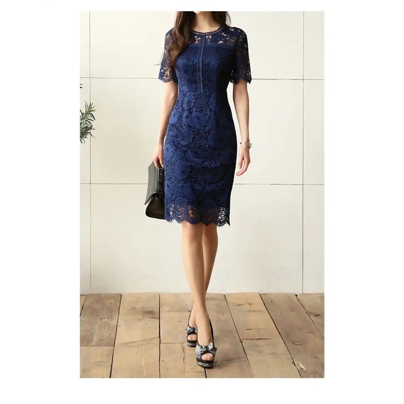 Váy đầm ren trung niên, váy đầm dự tiệc sang trọng