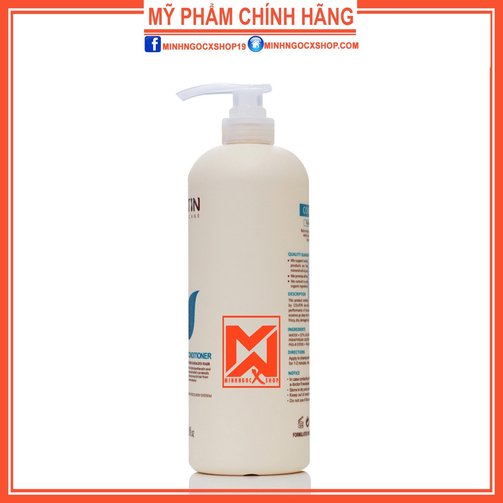 COLATIN DẦU XẢ DƯỠNG CHẤT TƠ TẦM COLATIN 1000ML CHÍNH HÃNG