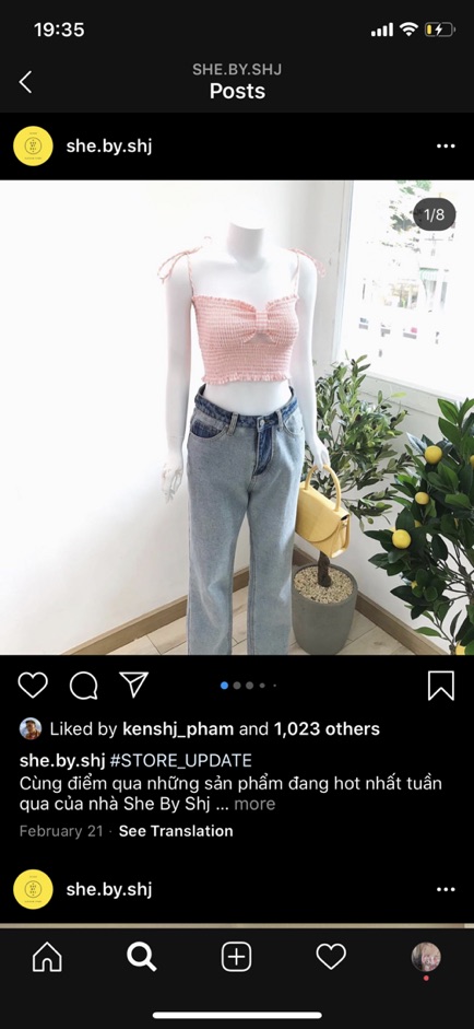 Áo she by shj trendy siêu xinh, iu từ cái nhìn đầu tiên mặc được 2 kiểu ạ