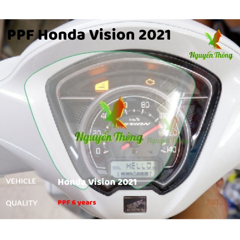 PPF Honda Vision 2021 Miếng dán bảo vệ mặt đồng hồ xe