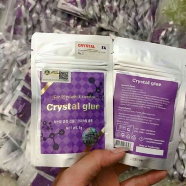 Keo nối mi Crystal Glue tím bền 5-6 tuần