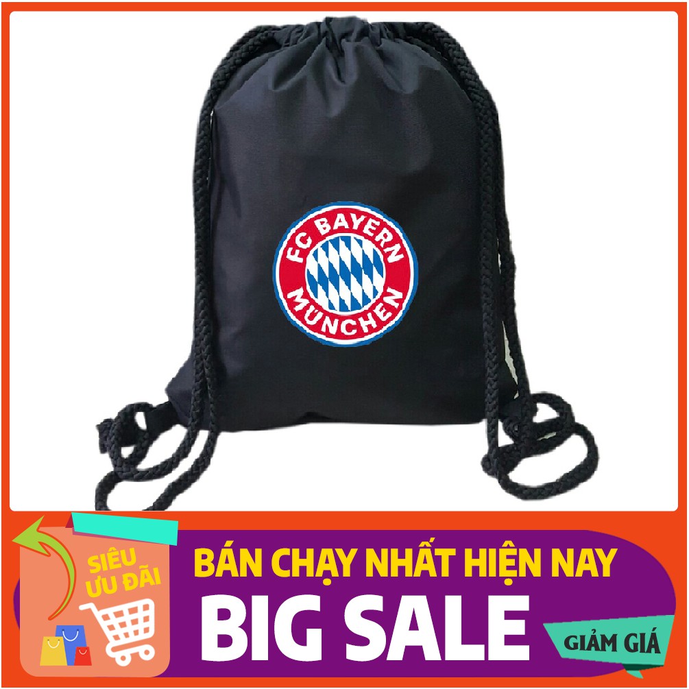 FREESHIP 50K_[HCM] Balo dây rút chất vải bố dù chống thấm size 43cm in hình đội bóng FC Bayern Munche