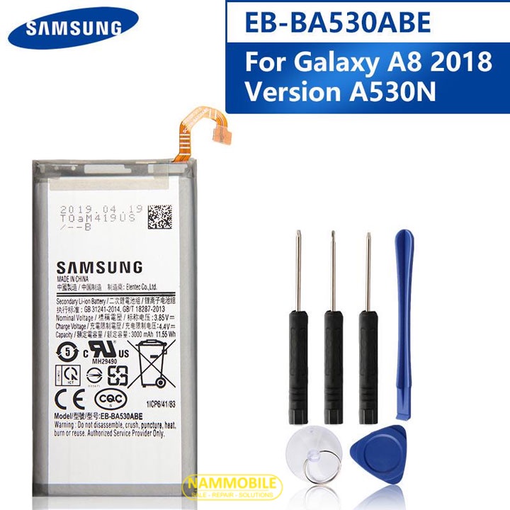 Pin Samsung Galaxy A8 Plus, A730 EB-BA730ABE 3500mAh Zin + Tặng Keo dán Pin + FreeShip