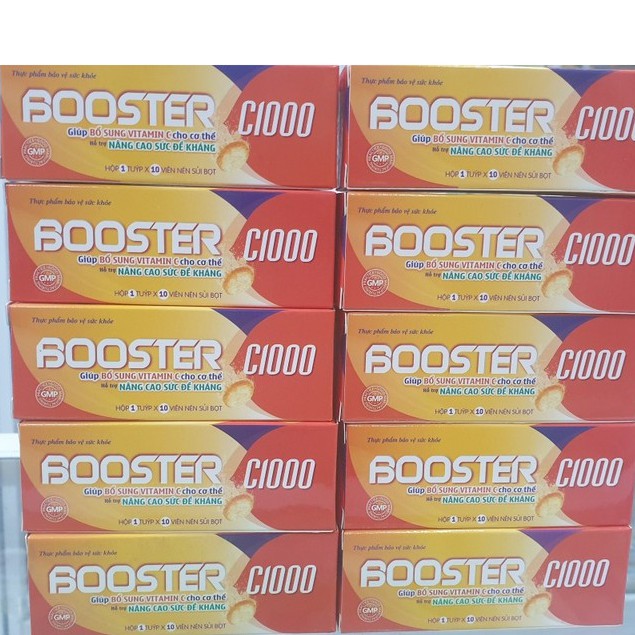 Sủi Tăng Đề  Kháng Booster C1000 mg +Kẽm  Hỗ Trợ Nâng Cao Sức Đề Kháng