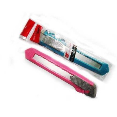 Dao rọc giấy lớn cầm tay lưỡi thép bản 18mm bén nhọn cán nhựa an toàn, dao rạch trổ gọt giấy cắt vải dấy thùng băng keo
