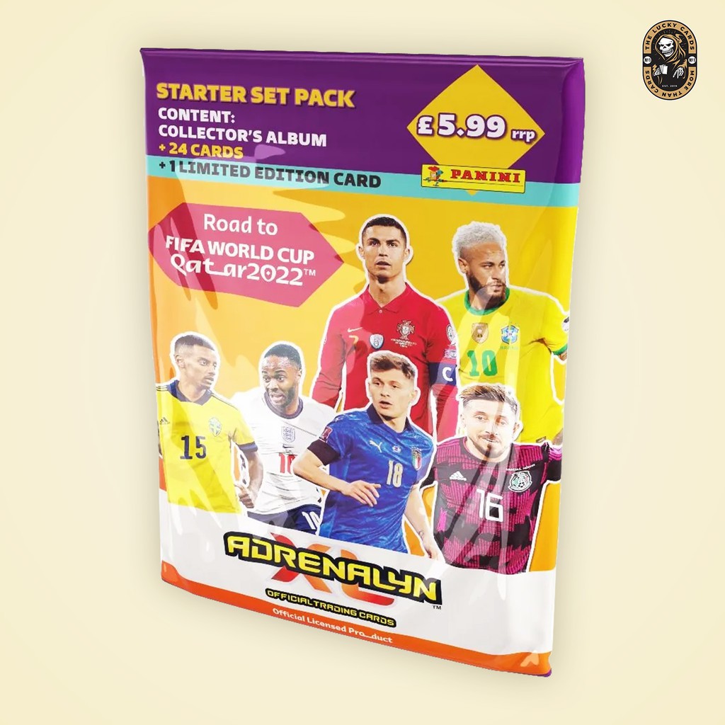 Starter Pack Album FIFA World Cup 2022 | Thẻ cầu thủ bóng đá chính hãng | The Lucky Cards