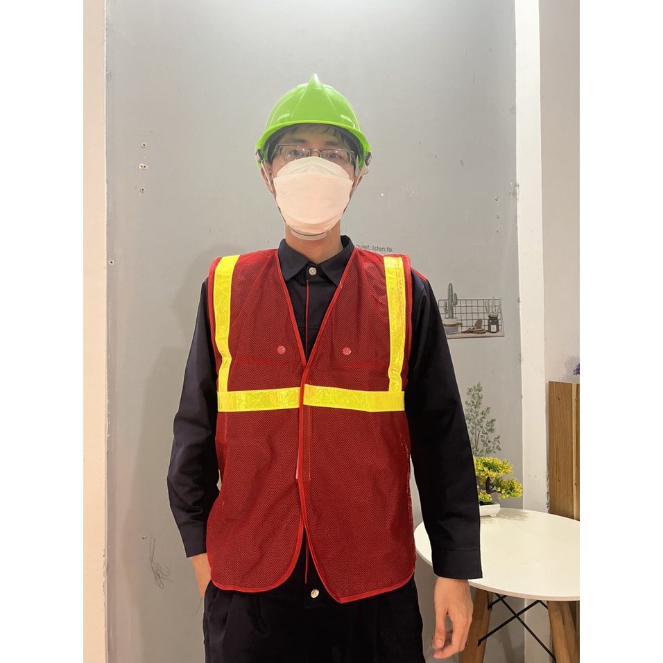 Áo Lưới Phản Quang Bảo Hộ Lao Động Cho Công Nhân Công Trường Xây Dựng