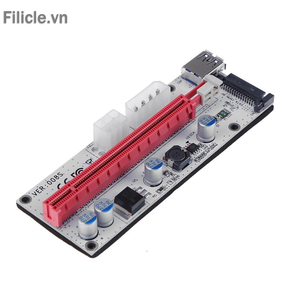 Thẻ đồ họa mở rộng FILICLE 3 cổng PCI-E 1x sang 16x cho máy đào bitcoin ETH BTC | BigBuy360 - bigbuy360.vn