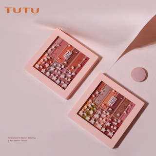 Phấn Mắt 12 Ô TuTu Sakura Flowers Eyeshadow Phiên Bản Hoa Anh Đào Chính Hãng TU TU