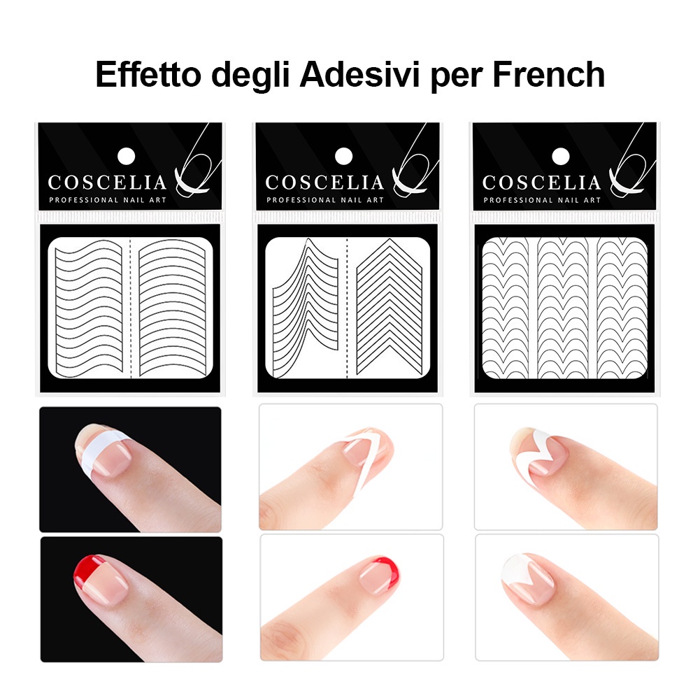 (Hàng Mới Về) Set 7 Miếng Dán Móng Tay 3D Diy