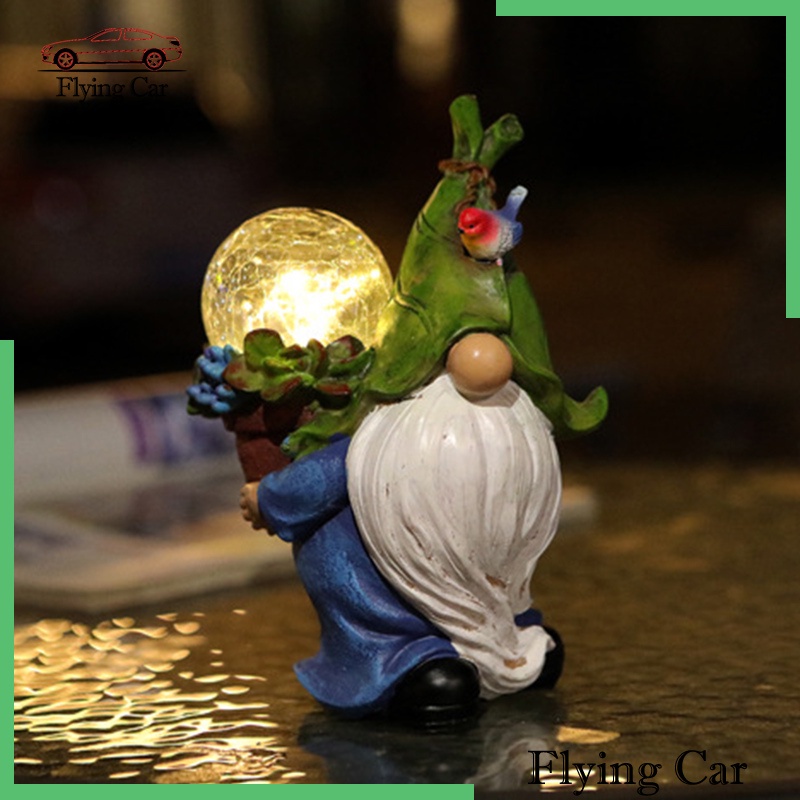 [Lzdjfmy2] Bức Tượng Nhựa Resin Năng Lượng Mặt Trời Nghệ Thuật Cho Sân Vườn Ngoài Trời