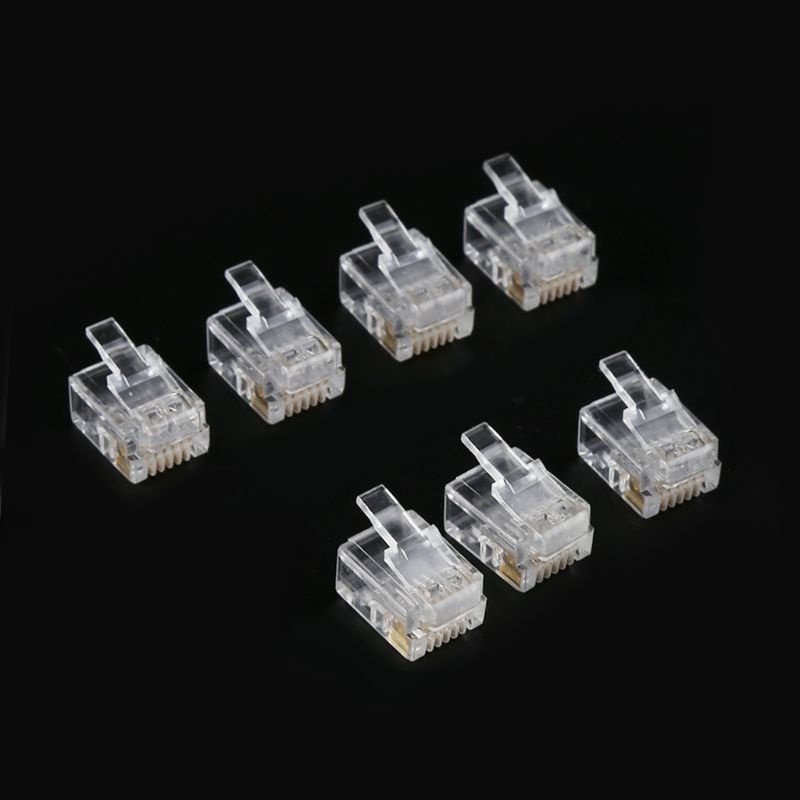 Set 100 Dây Cáp Mô Đun RJ12 6P6C Cho Đầu Điện Thoại Chuyên Dụng