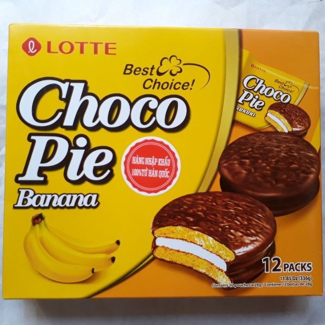 Bánh Lotte Chocopie hộp 336 gr (12 bánh)