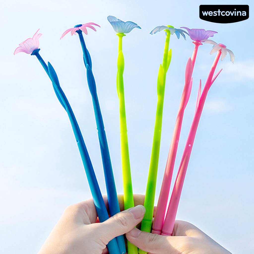 [Hot]✍Set 10 Bút Gel Hình Hoa Tulip Viết Chữ Cho Lớp Học