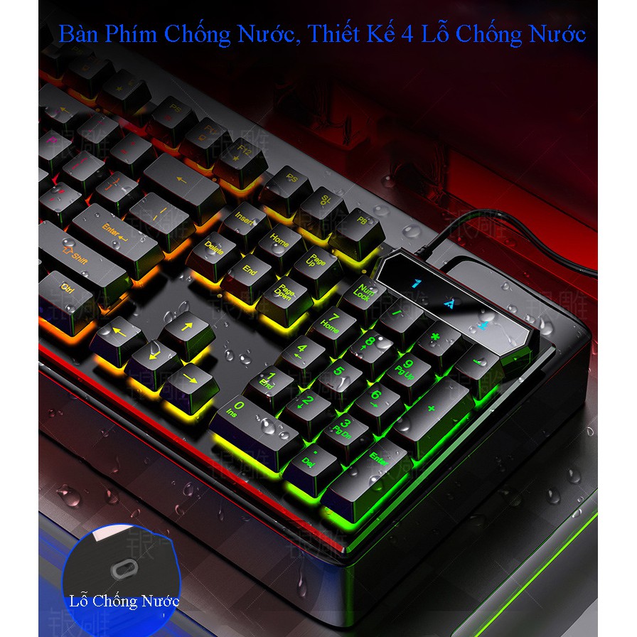 Bàn Phím Máy Tính Gaming Giả Cơ V4 - K200 Chơi Game Nhạy Cao Chống Nước Có Đèn Led Nền Siêu Chất Đạt Tiêu Chuẩn ESPORTS | BigBuy360 - bigbuy360.vn